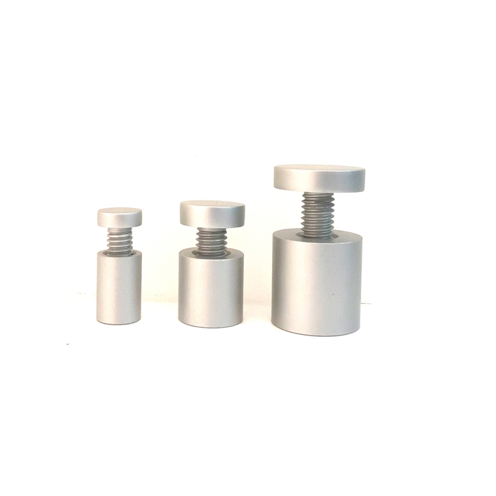 AVSTANDSHYLSER 13MM 4pk Børstet Aluminium