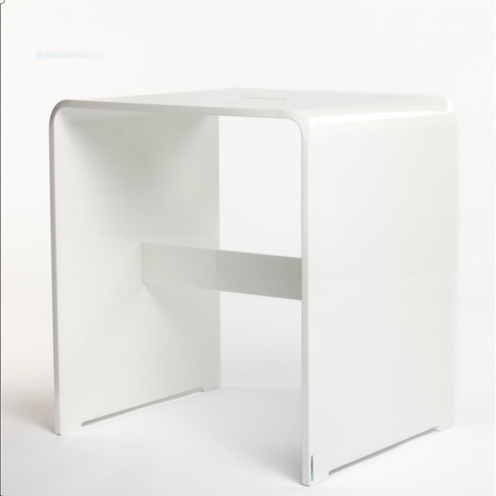 FREDRIK krakk 42x38x48cm - Hvit