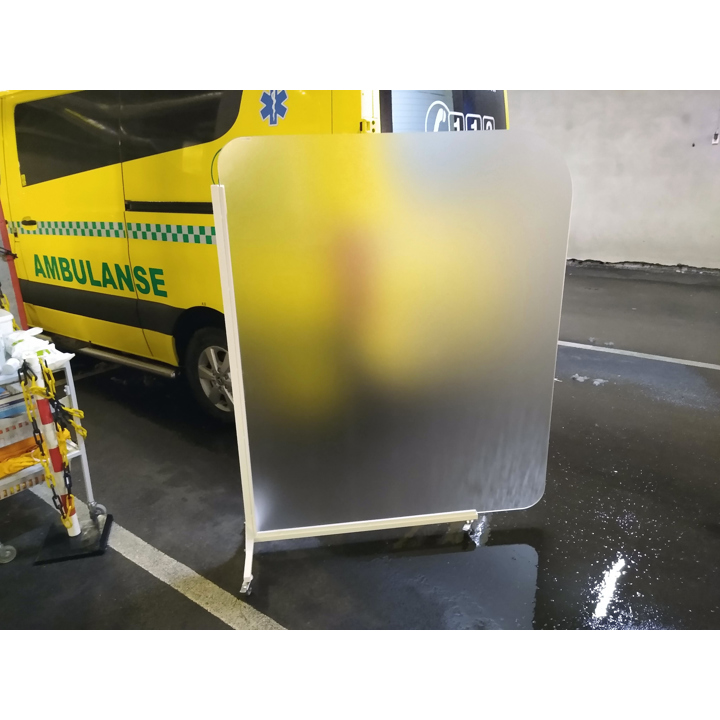 Mobil skjerm 130x170cm Frost/hvit