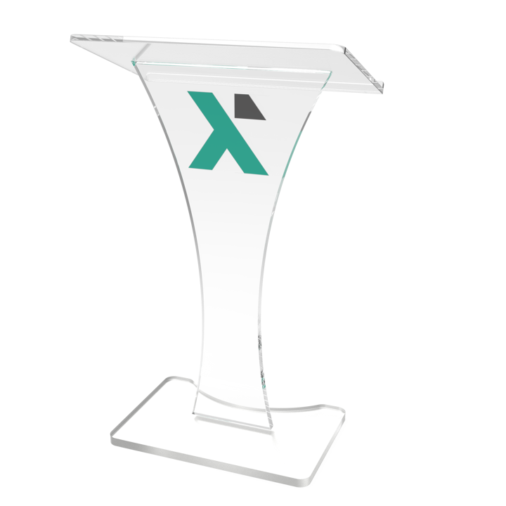 LARVIK Talerstol - Klart plexiglass