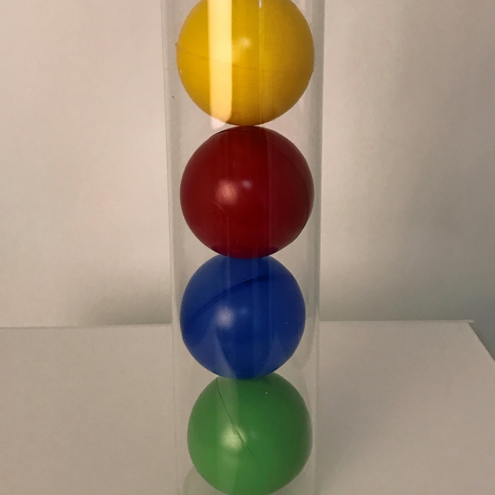 Baller til rørdisplay - Grønn dia. 73mm