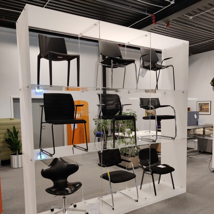 FØYNLAND display/eksponeringsvegg