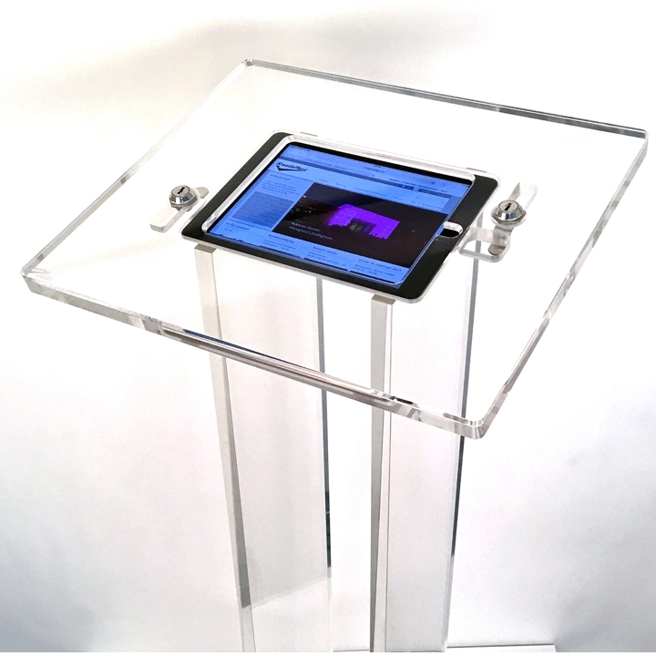 TJØME Infostand for nettbrett 12.9"