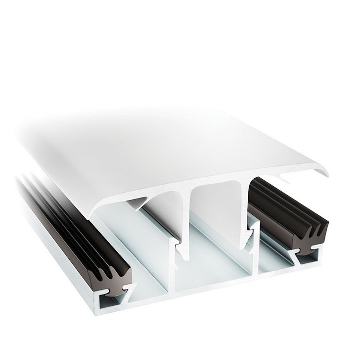 Midtprofil Terrassetak 10/16 mm Hvit Lengde 3500 mm