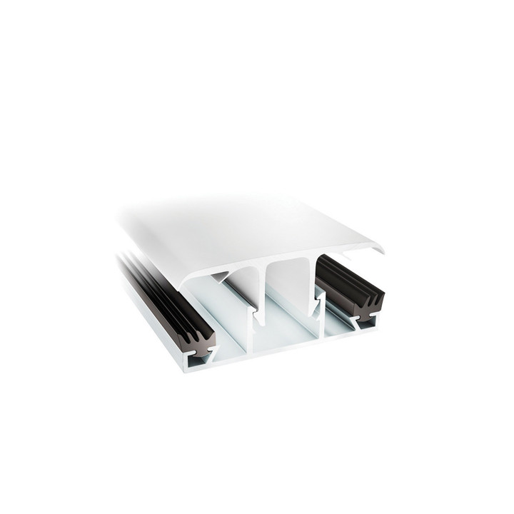 Midtprofil Terrassetak 10/16 mm Hvit Lengde 3500 mm