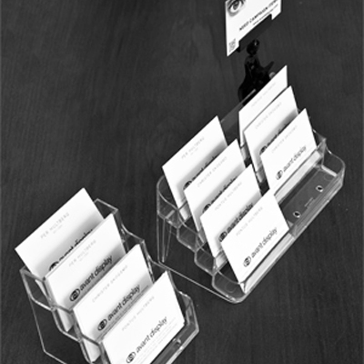 VISITTKORTHOLDER 8 plasser - liggende - 6pk.
